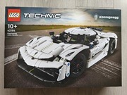 Nowy zestaw LEGO Technic 42184 Biały hipersamochód Koenigsegg Jesko