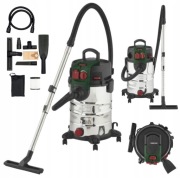 HIT! ODKURZACZ PRZEMYSŁOWY PARKSIDE NA SUCHO I MOKRO FILTR WĄŻ 30L 1500W 