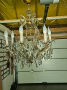 LAMPA ŻYRANDOL PIĘKNY DUŻY SZKŁO KRYSZTAŁOWE