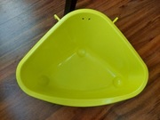 KUWETA narożna dla królika/gryzoni szer.35, gł. 24 wys. 19 jasno-limonkowa