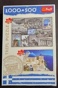 Puzzle Trefl 1000 + 500, GRECJA i SANTORINI