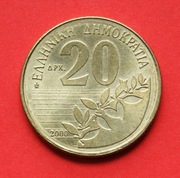20  Drachm   2000  r  -   Grecja    stan !!!