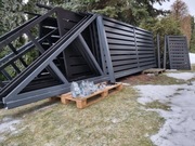 Nowość : Brama przesuwna, z profila, OCYNK + RAL, 4m+2m + FURTKA, kpl