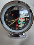 Budzik kolekcjonerski Hero z królikiem. Sprawny. 