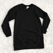 Czarna długa bluza H&M Divided XS oversize luźna tunika uniwersalna