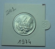 2 zł jagody, kłosy z PRL z 1974 roku  piękna moneta  nr.261