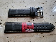 Pasek do zegarka DILOY 24mm czarny 