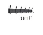 METALOWY WIESZAK NA UBRANIA STAL NIERDZEWNA LISTWA Z HACZYKAMI