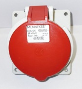 Gniazdo Tablicowe Skośne 5P 32A 400V Czerwone Ip44 - Mennekes 
