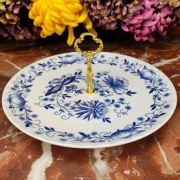 Ładna etażerka / patera - 24 cm - Wzór cebulowy - Retsch #1