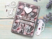 Kartka "Dla odjazdowej MAMY", Dzień Matki, handmade, A6