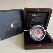 5$ Czarna Dziura - Wszechświat 2 oz Ag 999 Meteoryt