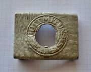 Niemiecka klamra sygnowana pobita szrapnelem