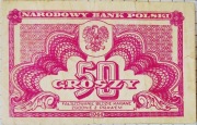 PWPW Banknot 50 groszy 1944 seria lubelska