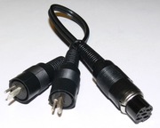 KABEL WTYK GŁOŚNIKOWY DIN2 GNIAZDO NM590 SŁUCHAWEK  UNITRA