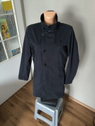 G-star Raw płaszcz damski XL  ciemny granat prosty navy jesień trencz
