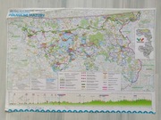 Mapa Wschodni Szlak Rowerowy Północne Mazury.