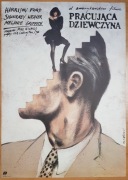 Oryginalny plakat Pracująca dziewczyna Pągowski 90