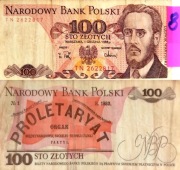 008 - Banknot PRL Narodowy Bank Polski - nominał 100 zł (463)