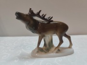 Porcelanowy Jeleń Fasold & Stauch – Sygnatura – Vintage Niemcy