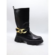 Botki sztyblety z łańcuchem 