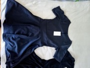 Sukienka modna rozkloszowana granatowa rozmiar S/M