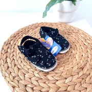 Sandały 19 czarne w kotwice guma antypoślizgowa kapcie 