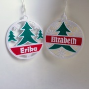 Personalizowane zawieszki na choinke