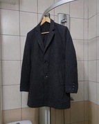 Kurtka płaszcz XL płaszczyk LCW Vision krata kratka męski Szare siwe wool m