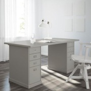 IKEA KLIMPEN Blat biurka jasnoszary szary 150x75cm