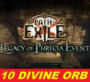 10x DIVINE ORB Path of Exile PoE Legacy of Phrecia 2.0 Event STANDARD
