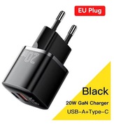 Ładowarka ESSAGER 20W GaN USB typu C PD szybkie ładowanie telefonu QC 3.0  