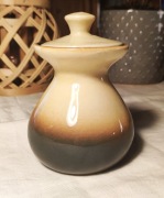 Tułowice PRL ceramiczny grzybek pojemnik z pokrywką vintage porcelit retro