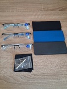 Okulary korekcyjne +1,75 Zestaw 3-pak Błękit, Niebieski, Szary