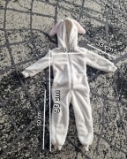 Kombinezon polarowy króliczek rozm 92, odpinany ogonek