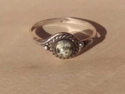 Pierścionek 18 mm srebro Warmet prl