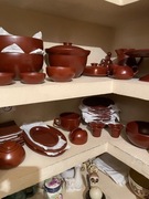 Duży serwis obiadowy 44 części 6 osób kamionka