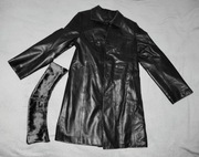 damski płaszcz skórzany OCHNIK