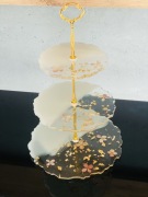 Patera 3 poziomy z żywicy epoksydowej 