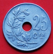 25  Centimes 1921  r -    Belgia   Belgie  stan !!