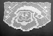 Ozdoba szydełkowa Mikołaj  ok.58 x 35 cm