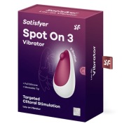 NOWY SATISFYER Spot On 3 wibrator damski łechtaczkowy Berry