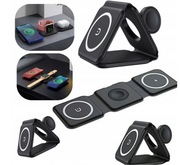 ŁADOWARKA BEZPRZEWODOWA INDUKCYJNA DO APPLE IPHONE 3W1 MAGSAFE KOMPATYBILNA