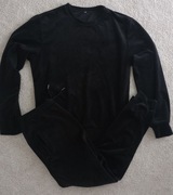 CZARNY WELUROWY KOMPLET DRESOWY BEZ KAPTURA XXL