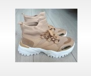 Beżowe buty skarpetkowe r 39