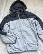 Kurtka wiosenna męska Nike na polarze szara grafit kapturem przejściowaS/M 