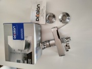 Kran łazienkowy srebrny