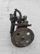 Kompresor dwucylindrowy olejowy zabytkowy metalowy miniaturowy kompresorek