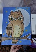Obraz „Sowa nocą” dekoracja ścienna
