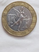 029 Francja 10 franków, 1989